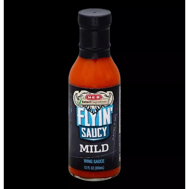 HEB Flyin' Saucy Buffalo Wing Sauce Mango Habanero - 6