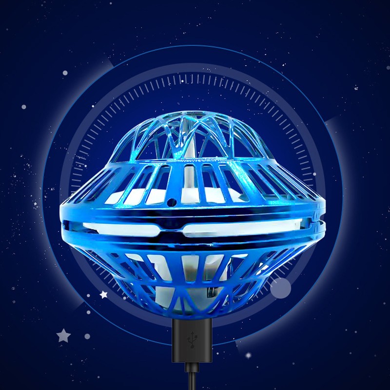 Flying Orb Toys LED Light USB Floating Induction Roundabout Fly