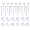 Clear Earring Backs Plastic Safety Rubber Backs Stud Bullet Earring