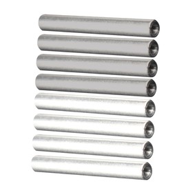 FELTECHELECTR 8pcs Iron Aluminum Electrolyzer Rods for Water Heater Anode Replacement Home Office Hotel Use