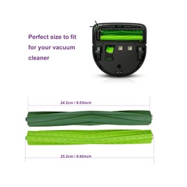 PELLYDA 2 Sets Rubber Roller Brush Replacement Parts for IRobot Roomba S9 (9150) S9+ S9 Plus (9550) S Series Vacuum Cleaner