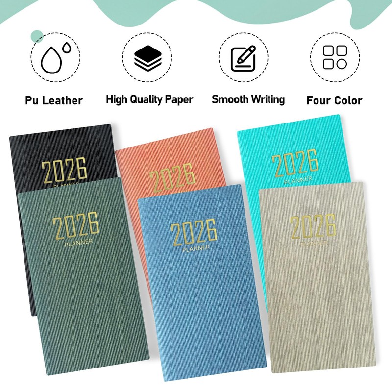 Moonlight Miles 2026 Pocket Diary A6 Week to View Small