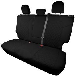 FH Group Custom Fit Car Seat Covers Specifically Made for 2021-2024 Ford Bronco Sport, Ultraflex Neoprene Water Resistant Automotive Seat Covers - Rear Set Black