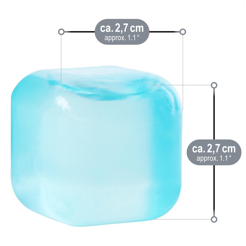 com-four® 30 x Reusable Ice Cubes in Great Colours Party