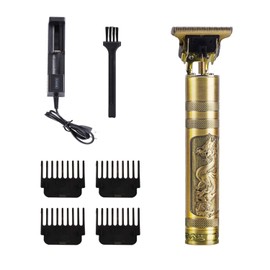 ReverseClock Cortapelos para hombre, Pro Li Close Cut Trimmer, T-blade inalámbrico eléctrico recargable, kit de aseo eléctrico de 1,5/2/3/4 mm, corte de pelo de peluquería con detalle sin huecos
