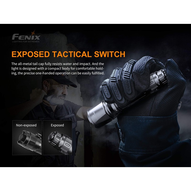Fenix TK11 TAC 1600 Lumen LED Tactical Flashlight with EdisonBright