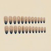FIEONCIY Press on Almond Nails Short Length Glossy Acrylic Almond