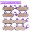 ECCPP Brake Pads Fits for Yamaha Rhino 700 2008 2009