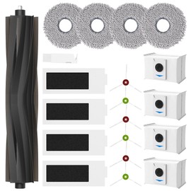 Yoneenair 20 St1ck Zubeh?r f1r Ecovacs Deebot T20 Omni / T20e Omni / T20 Max/ T20 Pro Saugroboter,1 Hauptb1rsten, 4 Wischt1cher, 4 Hepa Filter, 4 Staubbeutel, 6 Seitenb1rsten, Zubeh?rset f1r Ecovacs T20 Omni