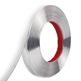 Yskzyz Peel and Stick Molding Trim Waterproof Mirror Tape Border Flexible Wall Trim Molding Self Adhesive for Home Decoration Wall Protection(9.8 Ft)