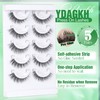 Natural Self Adhesive Lashes Short 8-14mm Self Adhesive Eyelashes No