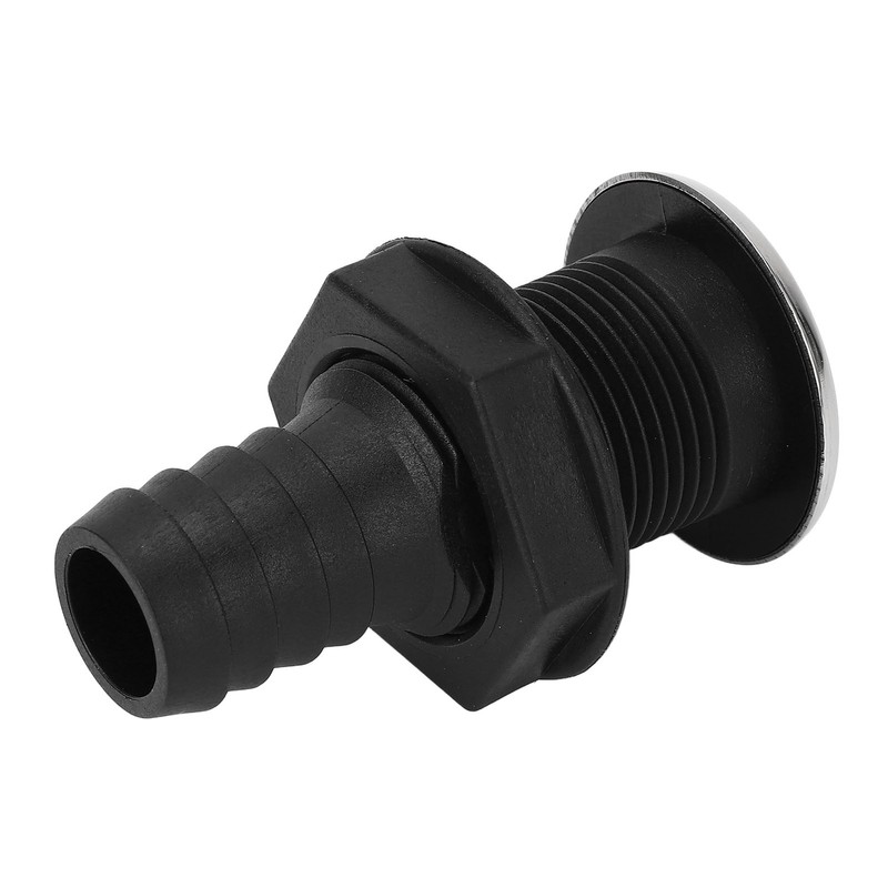 25mm Thru Hull Fitting Nylon Impact Resistance Leakproof Long Lasting