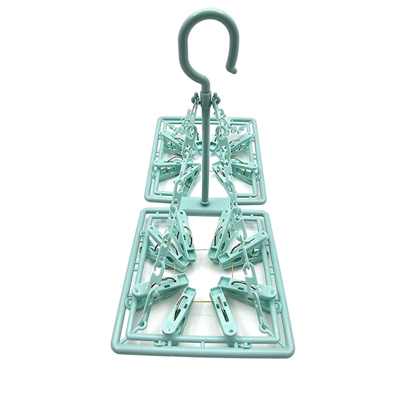 Foldable Plastic Peg Airer – 16 Pegs – For Drying