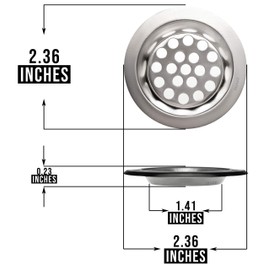 Metal Sink Stainer, Drain Cover, Bathtub Drain Stainer, Metal Sink Drain Protector