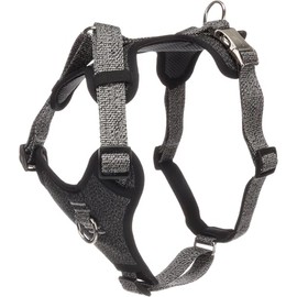 Flamingo Mago Dog Harness, Dark Grey, L 45-71 cm, 50-80 cm, 25 mm