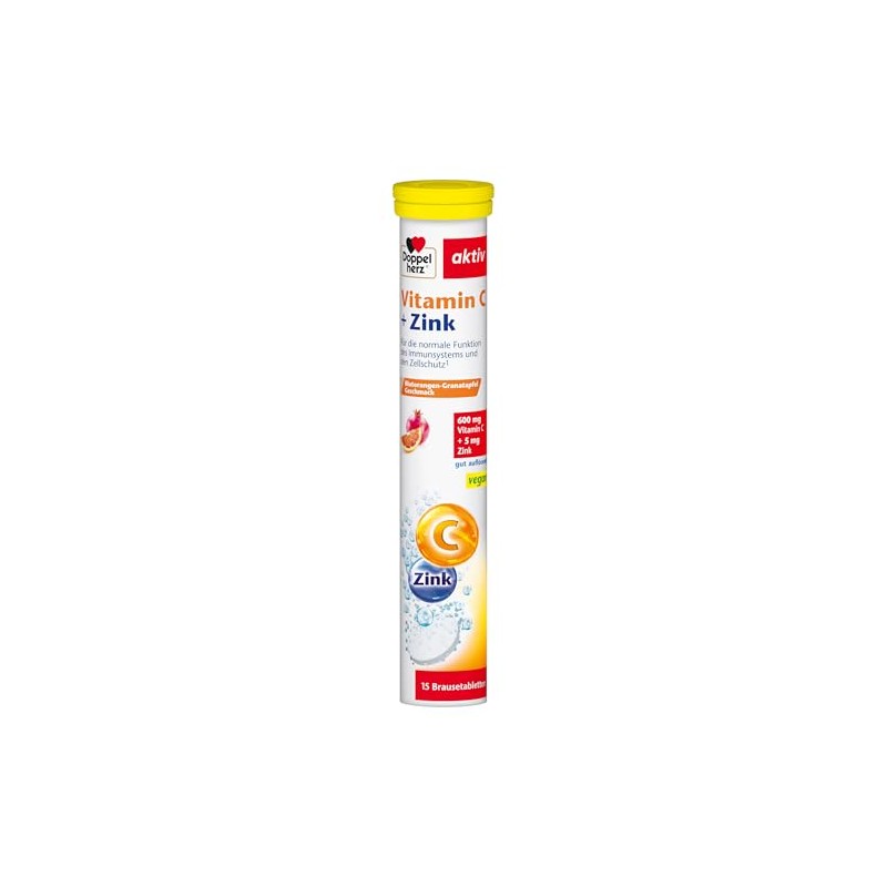 Doppelherz Vitamin C + Zinc with Blood Orange Pomegranate Flavour