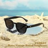 FEISEDY Women's Men's Sunglasses, Wellington Shape, Square, Retro, UV400, UV