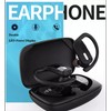 MetaTronics Wireless Bluetooth Earbuds with Microphone & EarHooks Portable Charging