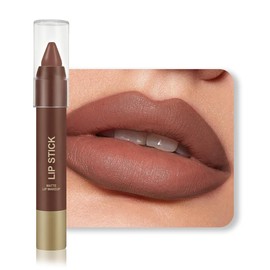 BINGBRUSH 2in1 Gradient Lip Liner & Lipstick Combo,Matte Longwear Waterproof Lip Pencil with Cone Tip,Smudge Proof Crayon for Flawless Ombre Contour,Women's Long Lasting Makeup Set(02#Blush Whisper)