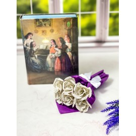 Literary Blooms Little Women Louisa May Alcott Mini Rose Bouquet - 6 Roses
