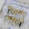 Luxury Christmas handmade nail tips - Almond S / 럭셔리