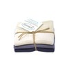 Solwang Cleaning Cloth Natural Warm Grey Combi Knitted Wipes Cotton