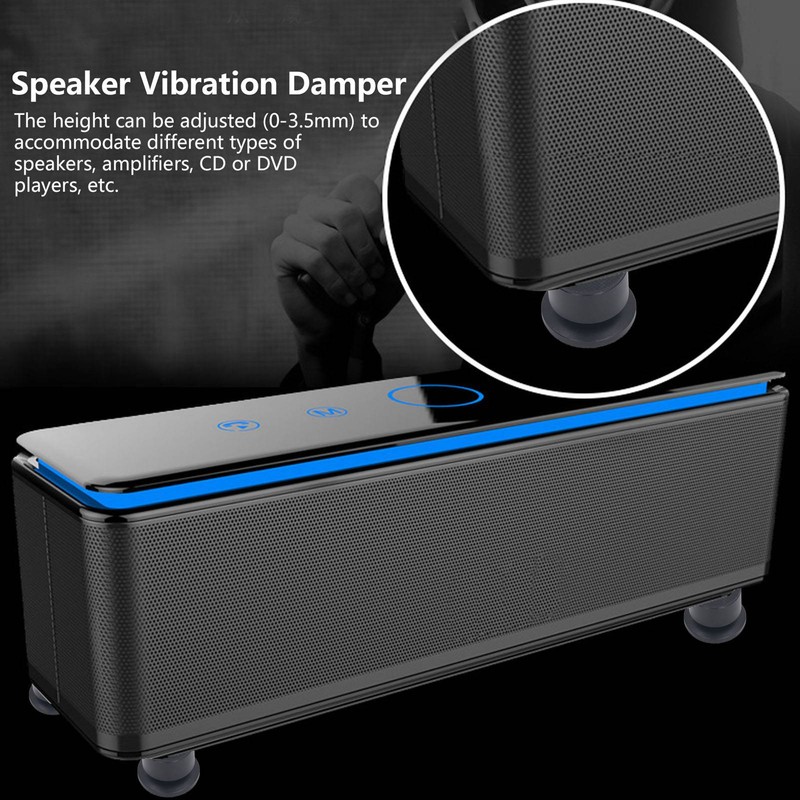 4 Sets Speaker Isolation Stand Feet Pad Shockproof Antislip Speaker