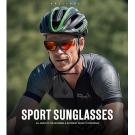 KALIYADI Polarized Sunglasses-for-Men Mens Sunglasses: Sport Sunglasses UV Protection for Running Cycling Fishing Driving