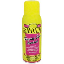 Simoniz Chewing Gum Remover 9 oz Spray Cleans Candle Wax, Putty, Gummy residues