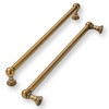 khtumeware 5 Pack 12 Inch Hole Center Antique Brass Cabinet