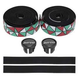 BULLSPANN 1 Paar Fahrrad Lenkerbänder, Kork Fahrrad Lenkerbänder, Fahrrad Lenkerband, EVA Fahrradlenker Wickel für Rennrad Mountainbike, Rot Grün Weiß