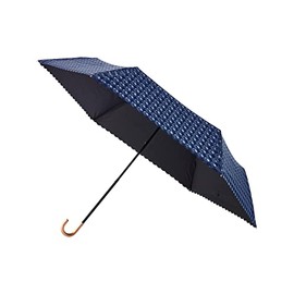 [estaa] MOONBAT (Moonbat) First Class Light Blocking, Heat Shielding UV Shielding Parasol [For Rain or Shine] 19.7 inches (50 cm), Women's, 3D Folding Umbrella, Blue, blue