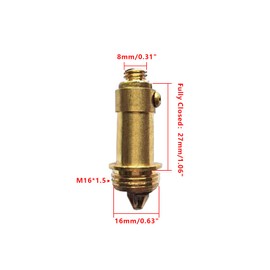 1 x Sink Pop Up Click Clack Drain Plug with Slotted Slotted for Most Bathrooms and Bathtubs Copper (16mm x 27mm)