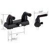 RV Shower Faucet - 4" Dual Lever Shower Valve Diverter