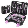 Enventor Pink Tool Kit Set for Women, 146PCS General Household