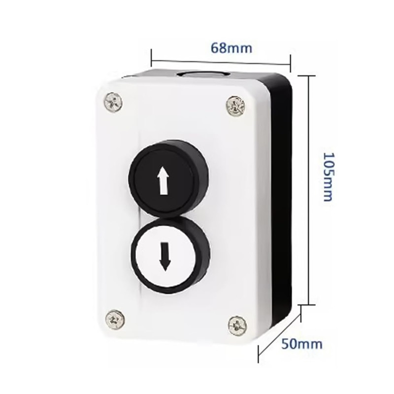 VOANZO Self-Resetting Push Button Switch,Waterproof Up And Down Mark Switch,Box
