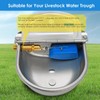 ZHEQOGZH Brass Float Valve 1/2 Inch, Livestock Water Tank Float