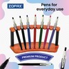 ZOFAX Clicky Retractable Ballpoint Pens, BLACK, Fine Point (0.7mm), Pack