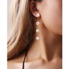 Long Pearl Dangle Earrings for Women 14K Gold Plated Sterling