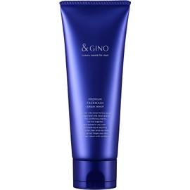   GINO Men's Facial Cleansing Foam, Premium Face Wash, Gran Whip, 4.2 oz (120 g), Pores, Sticky, Rough Skin