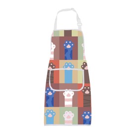 ENSIANTH Cat Paw Apron Cute Cat Gifts for Cat Lovers Aprons for Women with Pockets Cat Cooking Kitchen Chef BBQ Grill Apron (Cat Paw Apron)