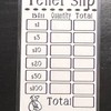 Laminated Teller Slip - Color: White
