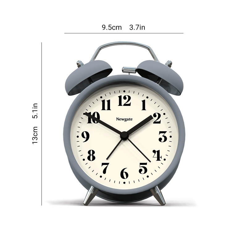 NEWGATE ® Theatre Alarm - Small Modern Contemporary Alarm Clock
