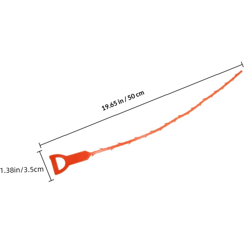 3 Piezas Serpiente para Desatascar Desagües Verde de Abs