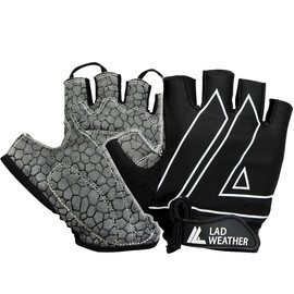 Lad Weather Men's Gloves, Thimble, Outdoor Gloves, Shockproof, Breathable, Sweat Absorbent, Stretch, Anti-Slip, Touch Panel Operation, For Motorcycles, Bicycles, DIY, Work