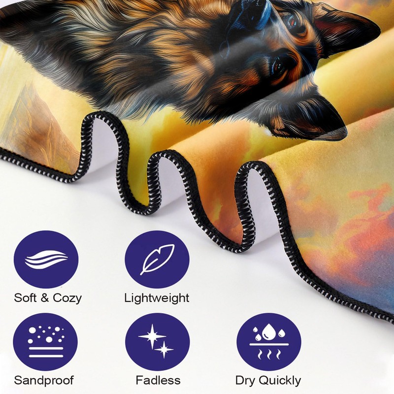 YISUMEI Microfibre Beach Towel XXL Beach Towel Lightweight Bath Towel