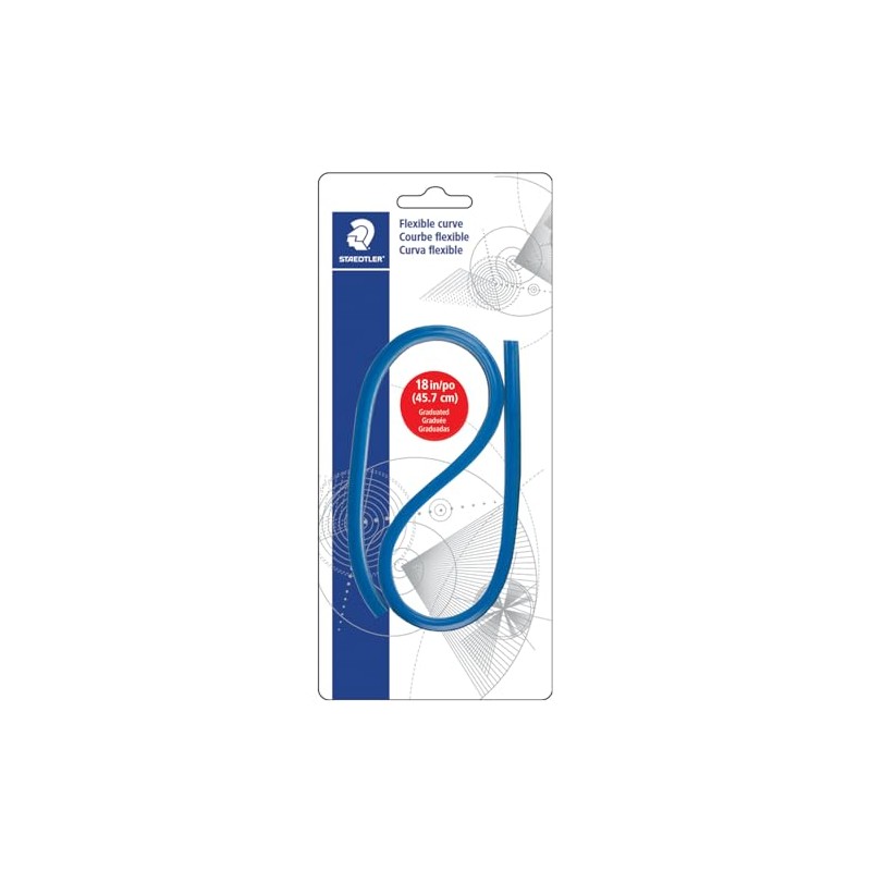Staedtler Flexible Curve, 18'', Black 3T (97160-18BK03), Blue
