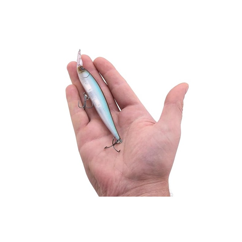Berkley Krej Fishing Lure, Stealth Minnow, 100, 3.9 in, Designed