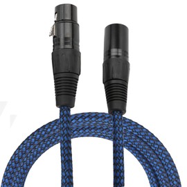 XLR Male to Female Cable Stretch Resistance Wire for Frequency Mixer DMX Stage Lamp SoundXLR Male to Female 3 m / 9.8ft