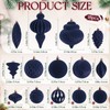 Velvet Hanging Ball Ornaments Set for Christmas Tree